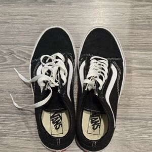 Vans Womens's Black and White Sneakers